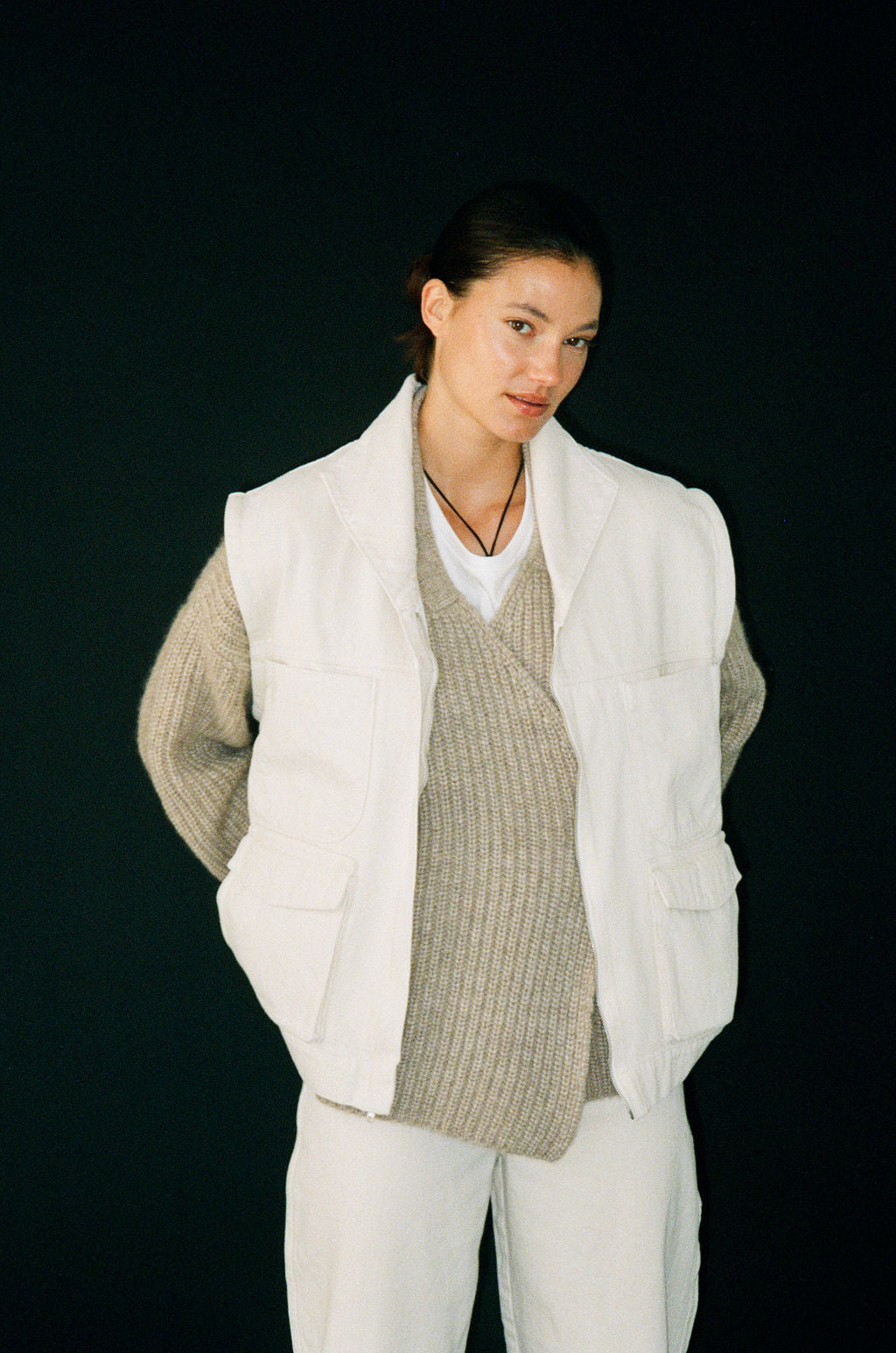 FRANK SWEATER COAT IN GREIGE – James Street Co