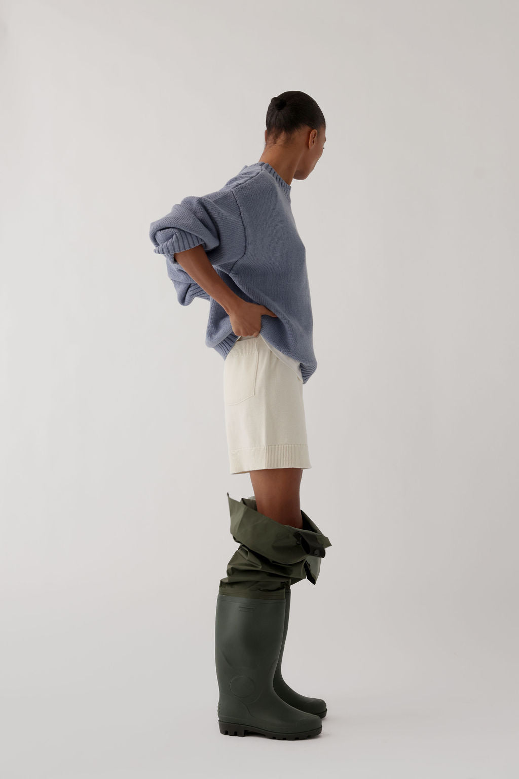 RAE KNITTED SHORTS IN MILK – James Street Co